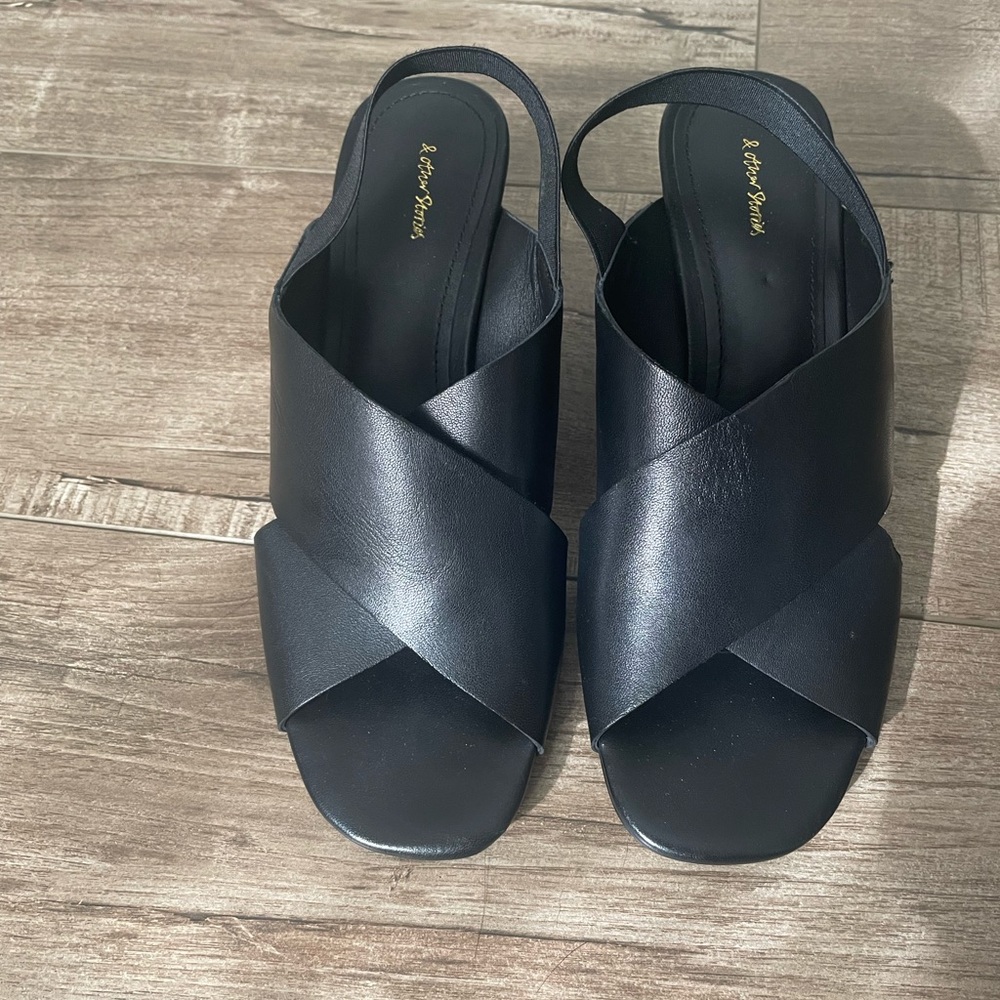 & Other Stories Black Heels - NWT - Size 37